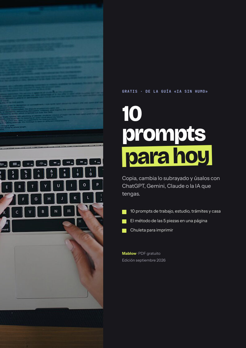 Portada del PDF gratuito 10 prompts para hoy